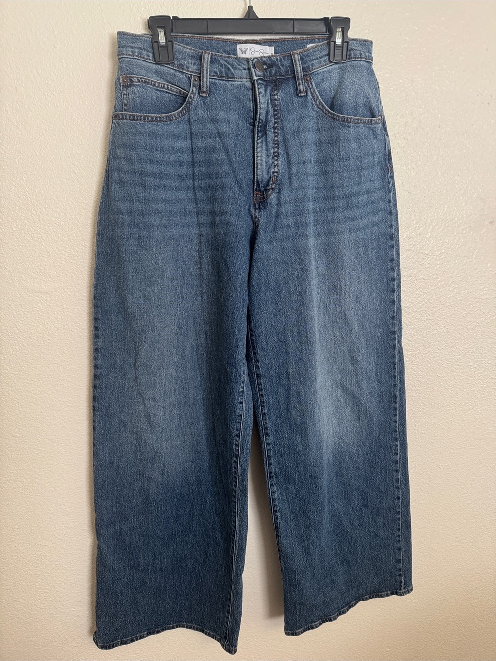 Jessica Simpson High-Rise Wide-Leg Jeans - Light Blue Wash - Picture 7 of 7